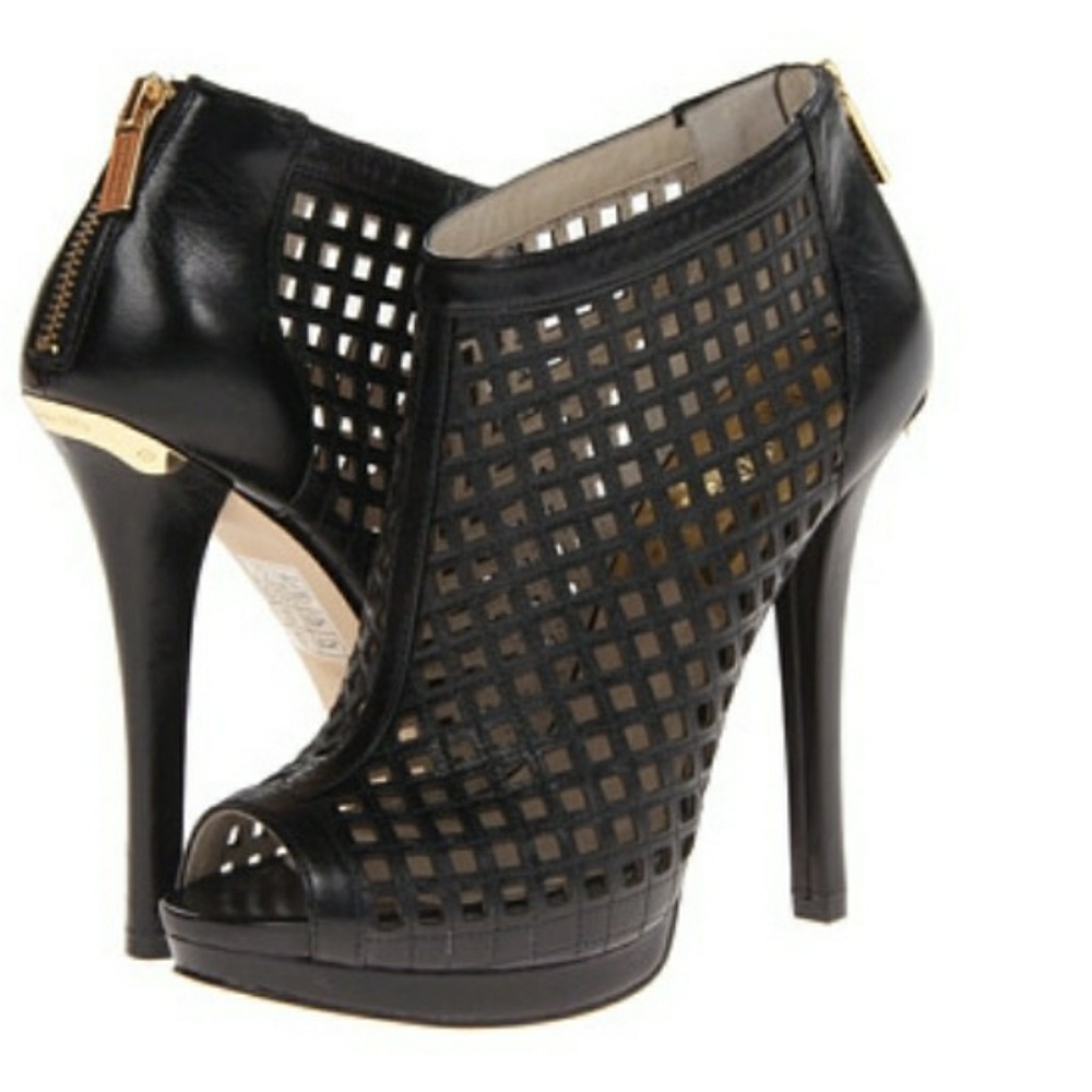 Michael Kors Graham Cutout Peeptoe Bootie size 9